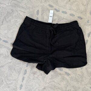 J. Crew Black Linen Blend Shorts Size S NWT